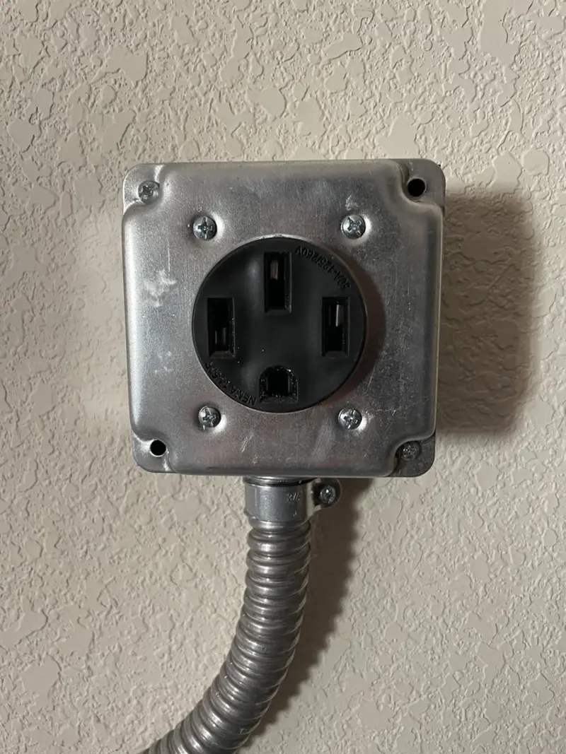 NEMA 14-50 outlet installed for Electrical Panel Upgrade in Stockholm